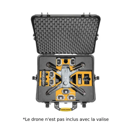 Valise de protection pour DJI MATRICE 3D et 3TD - HPRC2710 vue avec illustration drone